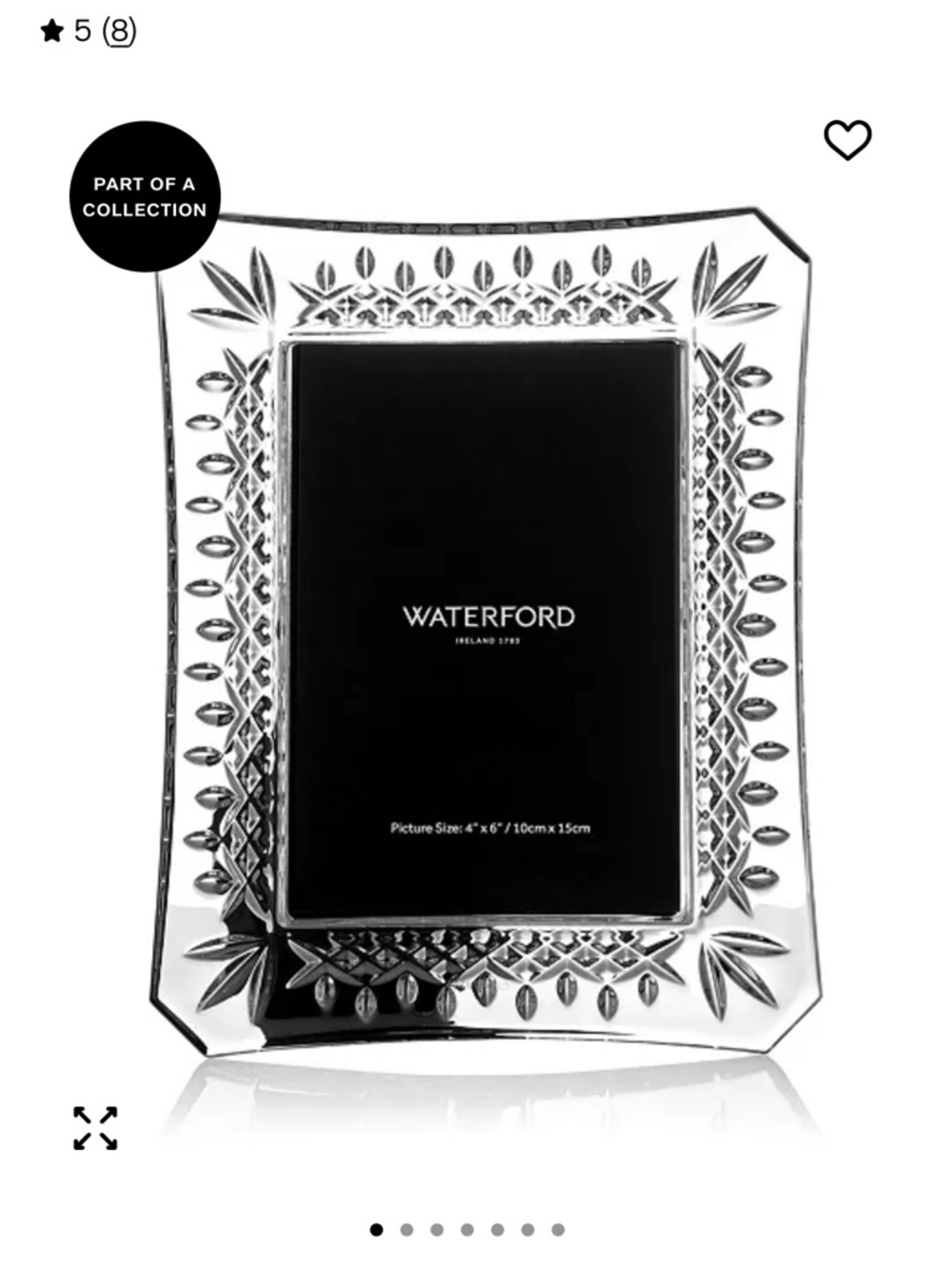 Waterford Crystal Lismore Photo Frame 4x6"